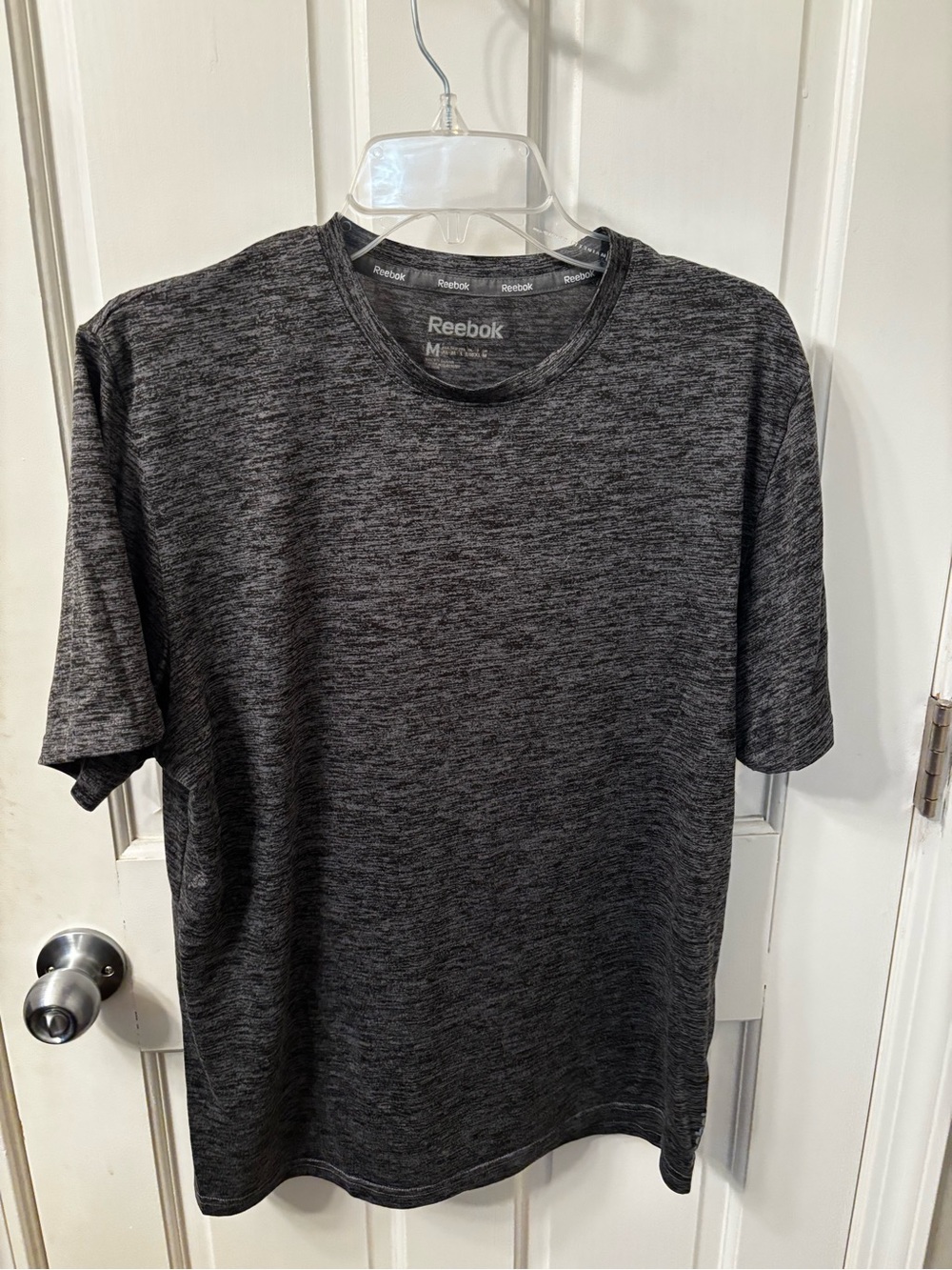Reebok Men’s Heathered Charcoal Performance T-Shirt